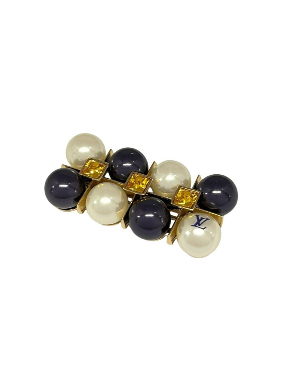 Louis Vuitton Brooch Cry Me Alive Gold White Purple